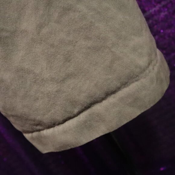 VINTAGE PENCIL SKIRT Sz 2 Khaki Tan Office Wool Light Academia Fitted - Picture 5 of 9